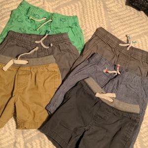 6 pairs of Cat and Jack shorts Toddler size 2